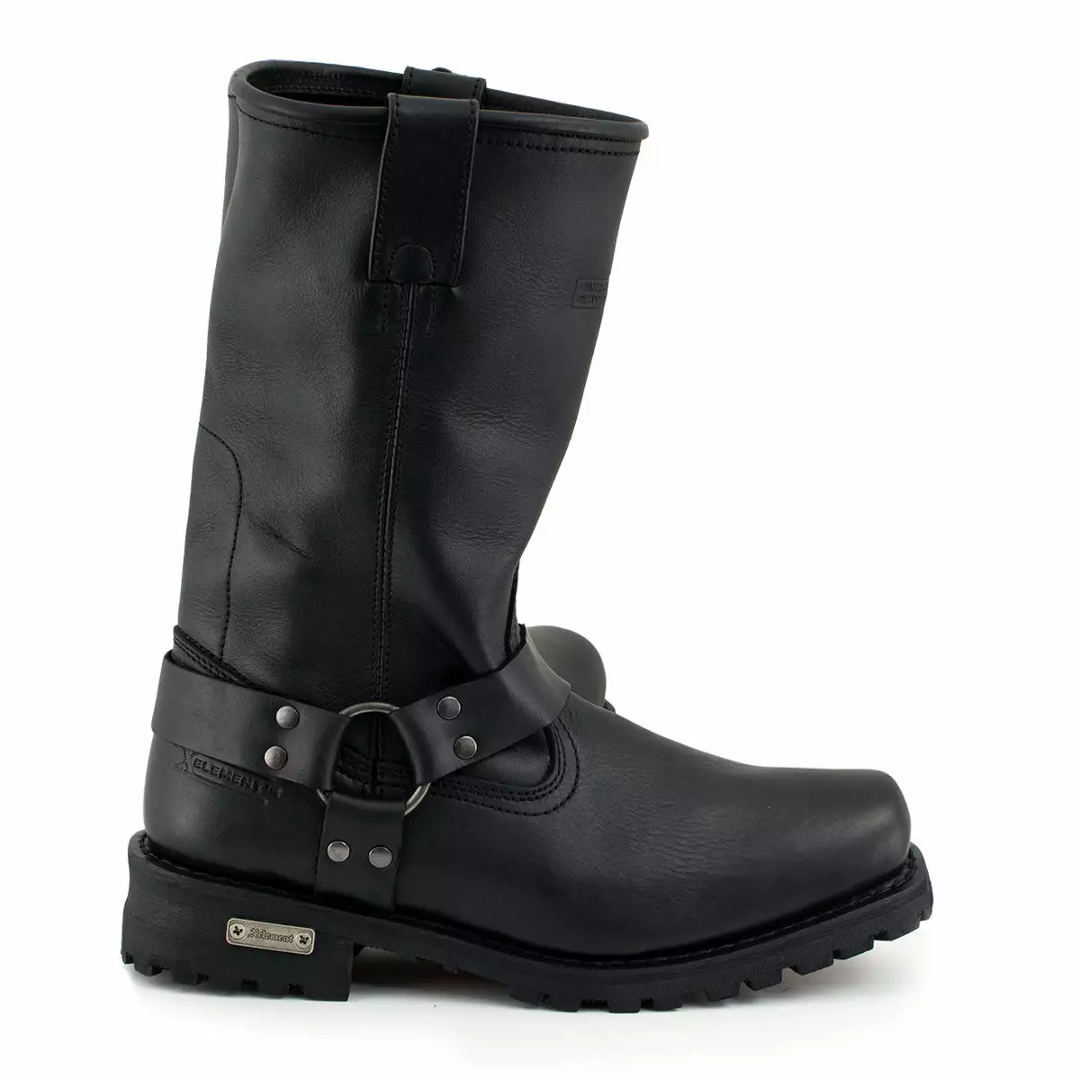 Xelement 1443 Men's Black 'Rider' 13-Inch Leather Harness Motorcycle Biker Boots - Image 4