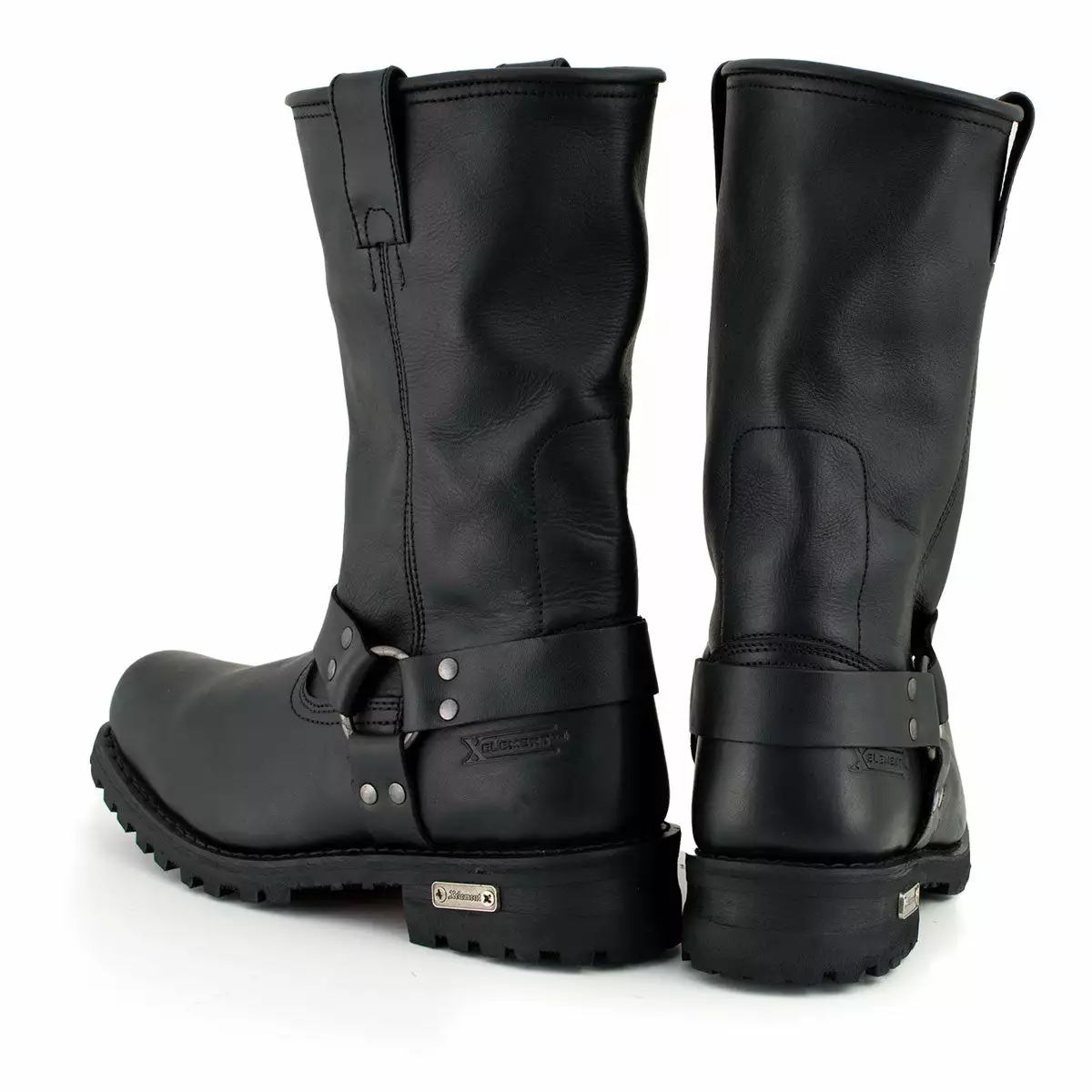 Xelement 1443 Men's Black 'Rider' 13-Inch Leather Harness Motorcycle Biker Boots - Image 7