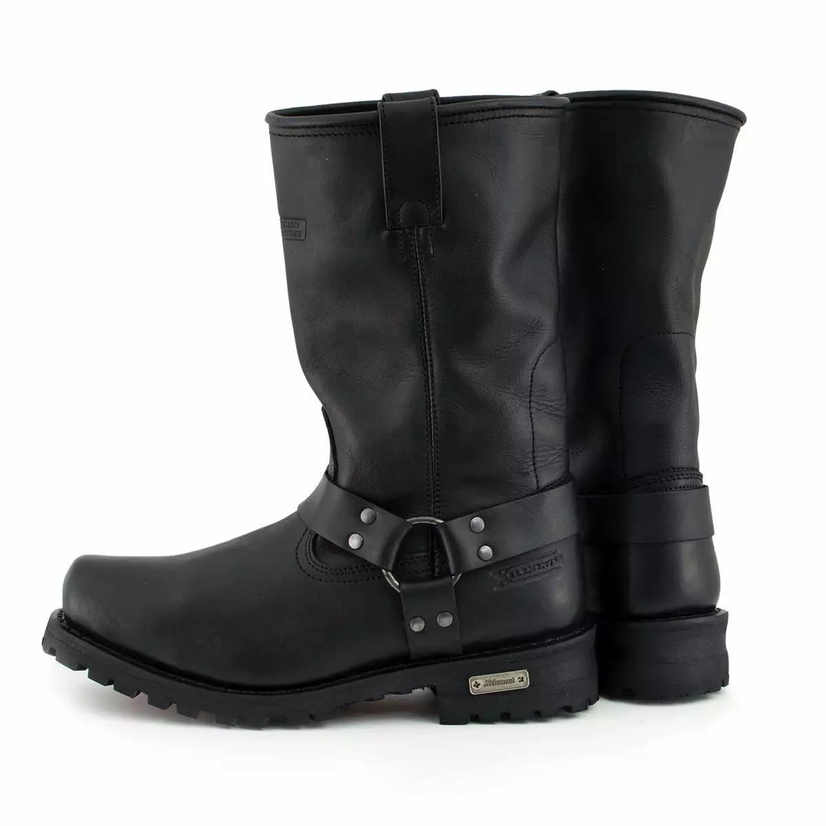 Xelement 1443 Men's Black 'Rider' 13-Inch Leather Harness Motorcycle Biker Boots - Image 9