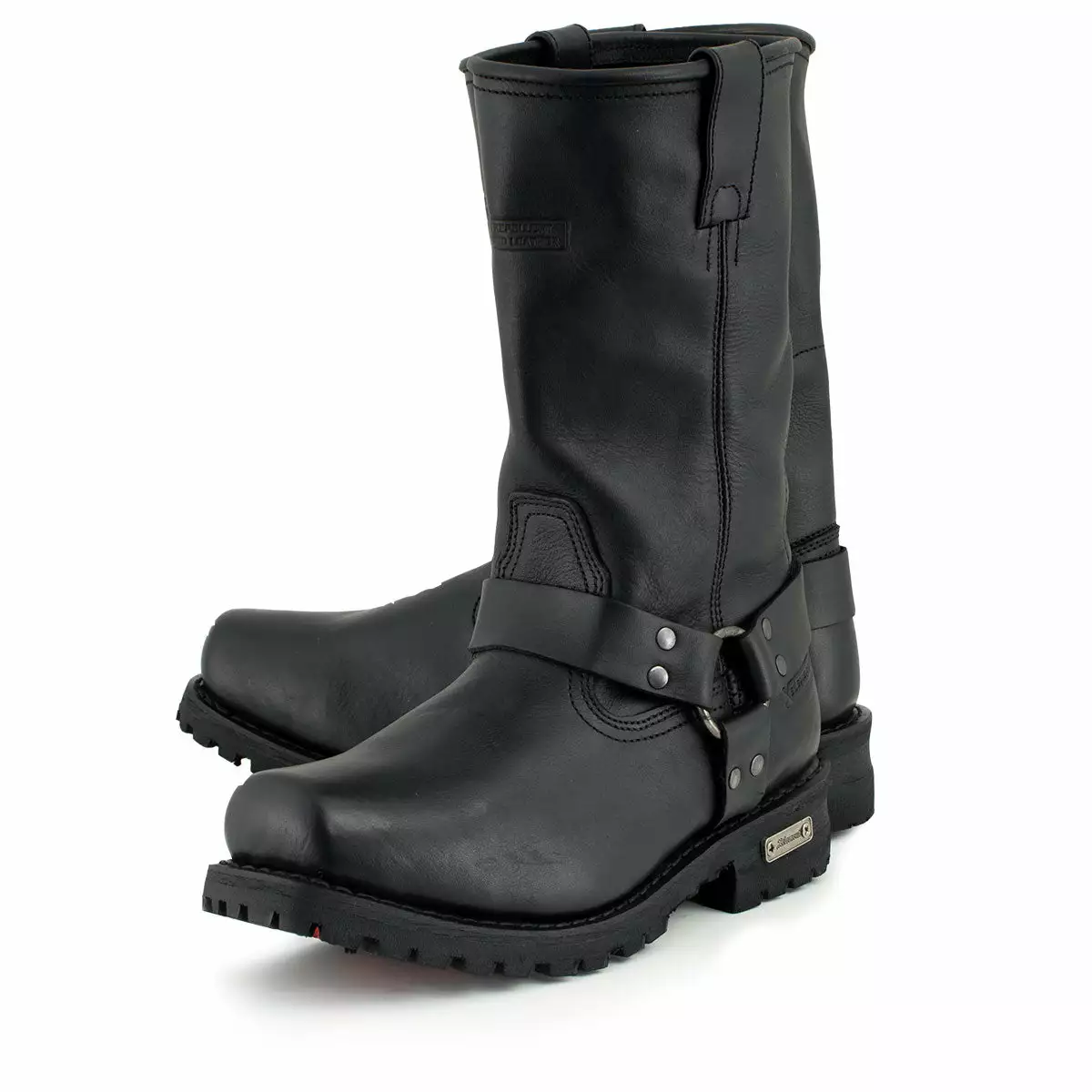 Xelement 1443 Men's Black 'Rider' 13-Inch Leather Harness Motorcycle Biker Boots - Image 10