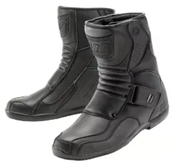 Joe Rocket Mens Solid Black Leather Mercury Motorcycle Boots