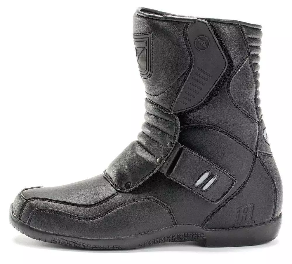 Joe Rocket Mens Solid Black Leather Mercury Motorcycle Boots - Image 2