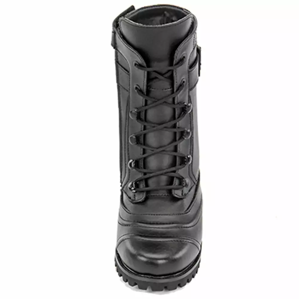 Joe Rocket Ladies Black Combat Leather Boots - Image 2