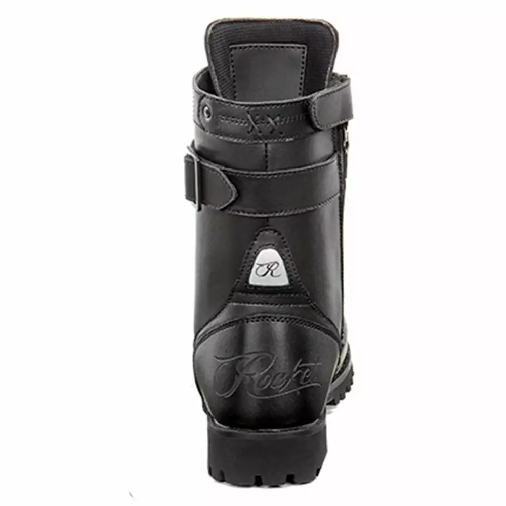 Joe Rocket Ladies Black Combat Leather Boots - Image 5
