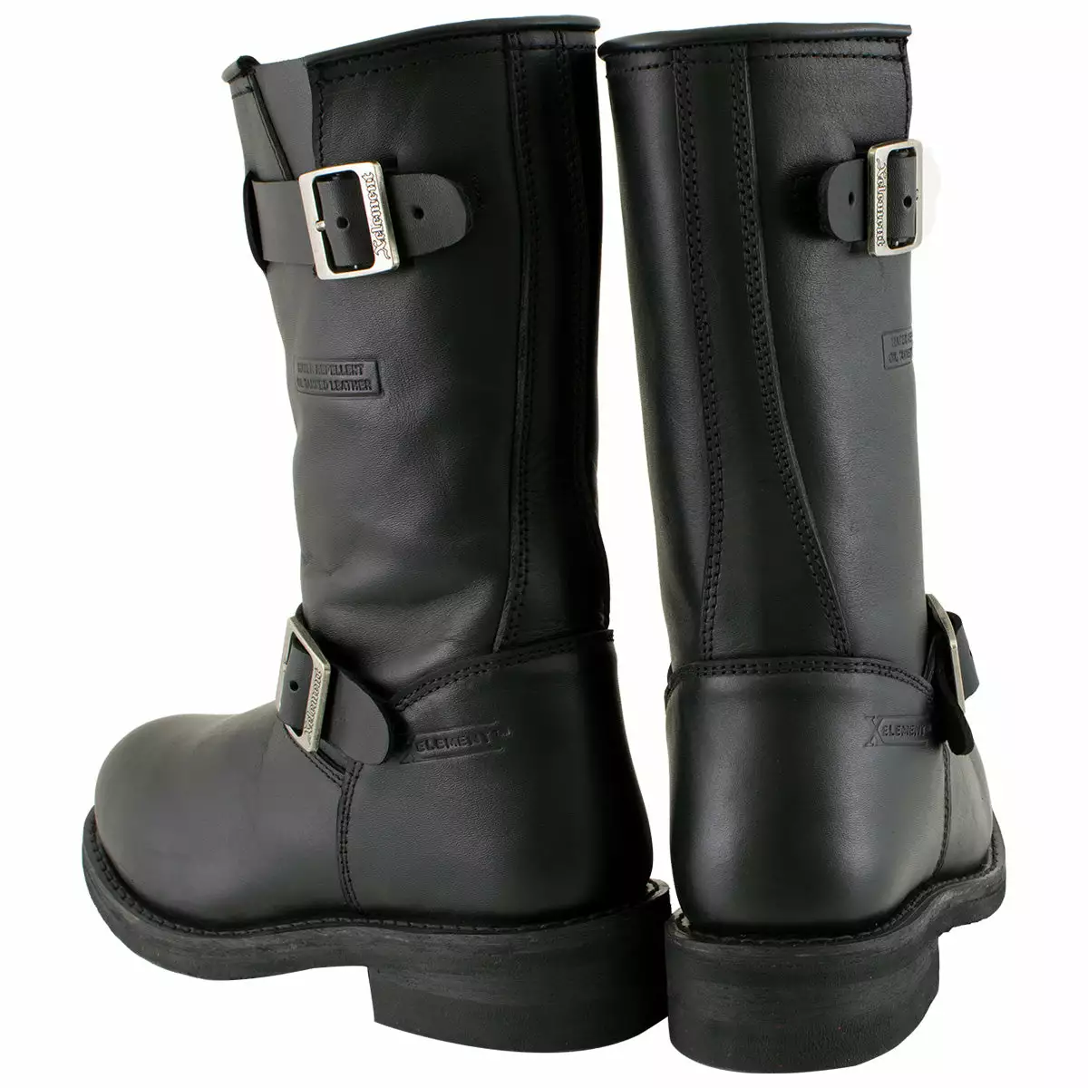Xelement 2440 Women's 'Classic' Black Leather Advanced Engineer Motorcycle Biker Boots - Image 5