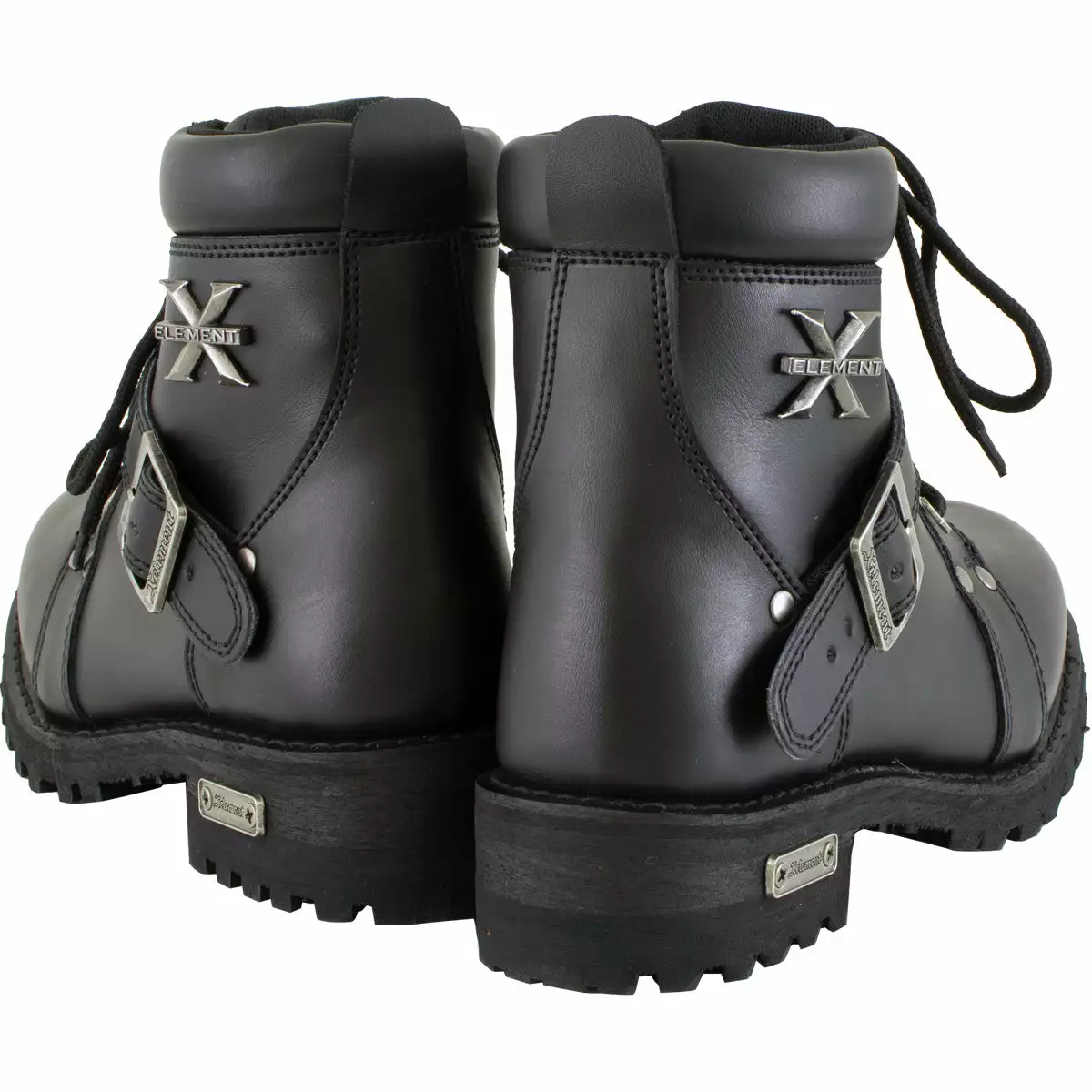 Xelement 2469 Women's 'Ultimate' Black Leather Advanced Lace-Up Motorcycle Biker Boots - Image 9