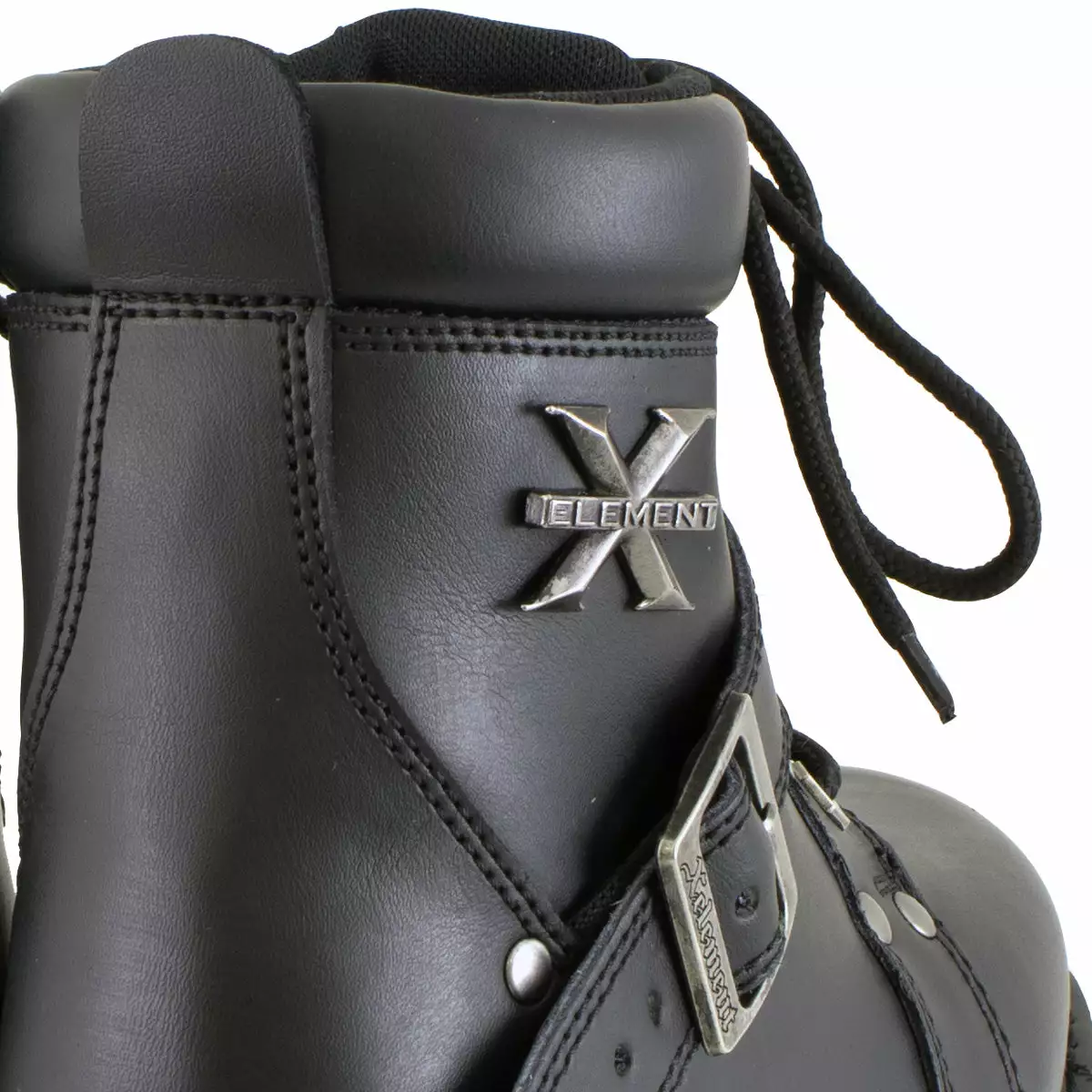 Xelement 2469 Women's 'Ultimate' Black Leather Advanced Lace-Up Motorcycle Biker Boots - Image 5