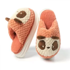 Womens Warm Cozy And Lovely Animal Non-skid Knit Indoor Home Floor Slippers For Adults Girls7.5-8