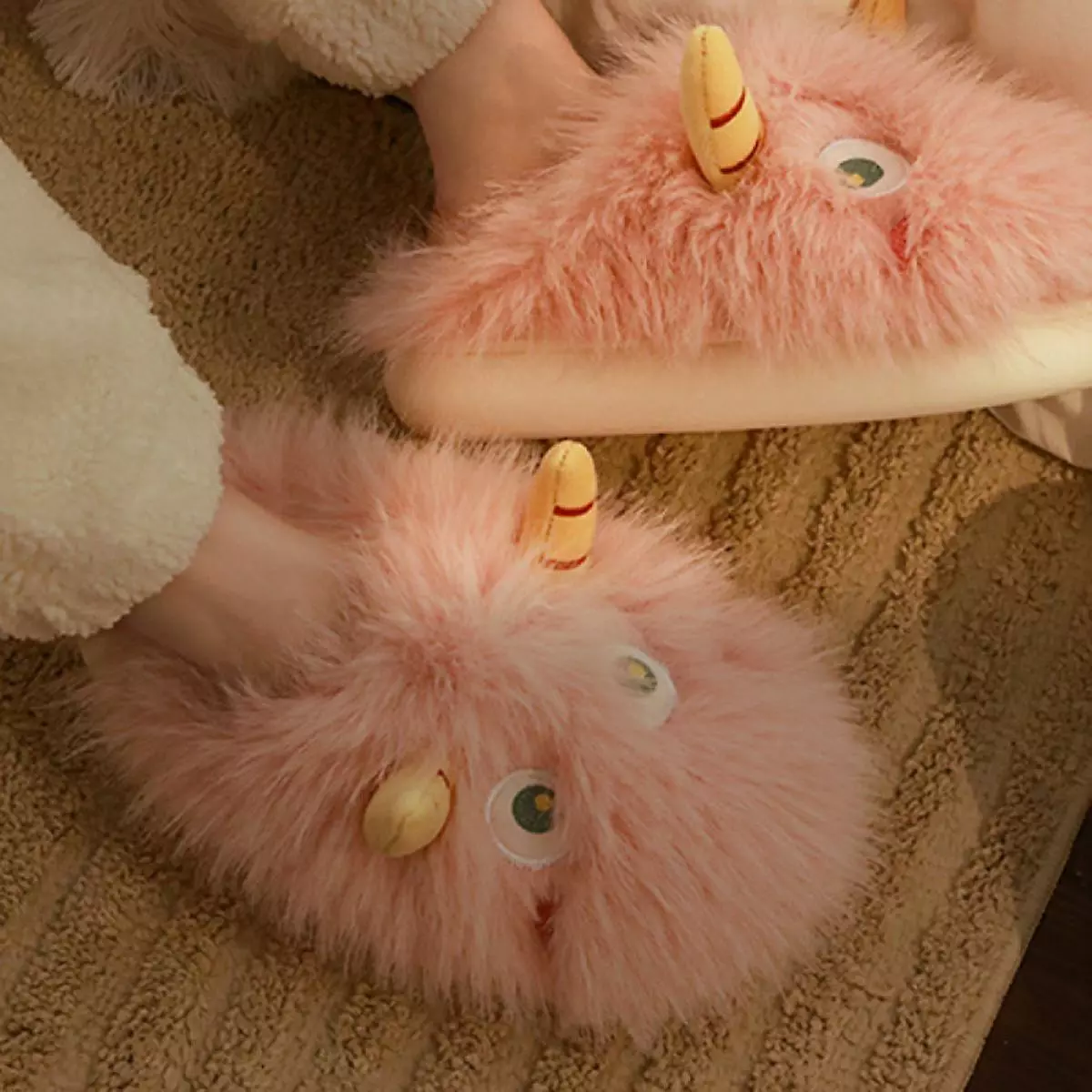 Women Family Cute Warm House Slippers Booties5.5-6pink - Image 2