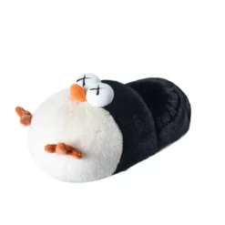 Womens Cute Penguin Animal Slippers Novelty Cozy Fuzzy Slippers Soft Plush Winter Warm House Shoes7.5-8