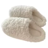 Women's Slip On Fuzzy House Slippers Memory Foam Slippers Scuff Outdoor Indoor Warm Plush Bedroom6.5-7