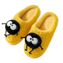 Cute Slippers For Women Mens Winter Warm Memory Foam Cotton Home Slippers Soft Plush Fleece Slip On House7.5-8