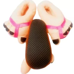 1 Pair Monster Adventure Slippers,novelty Winter Big Feet Slippers Creative Bigfoot Shoes Warm Winter Hobbit Feetsize:5-7
