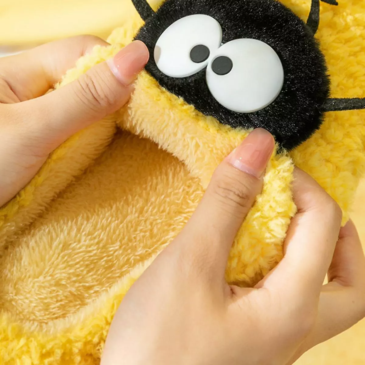 Cute Slippers For Women Mens Winter Warm Memory Foam Cotton Home Slippers Soft Plush Fleece Slip On House7.5-8 - Image 3