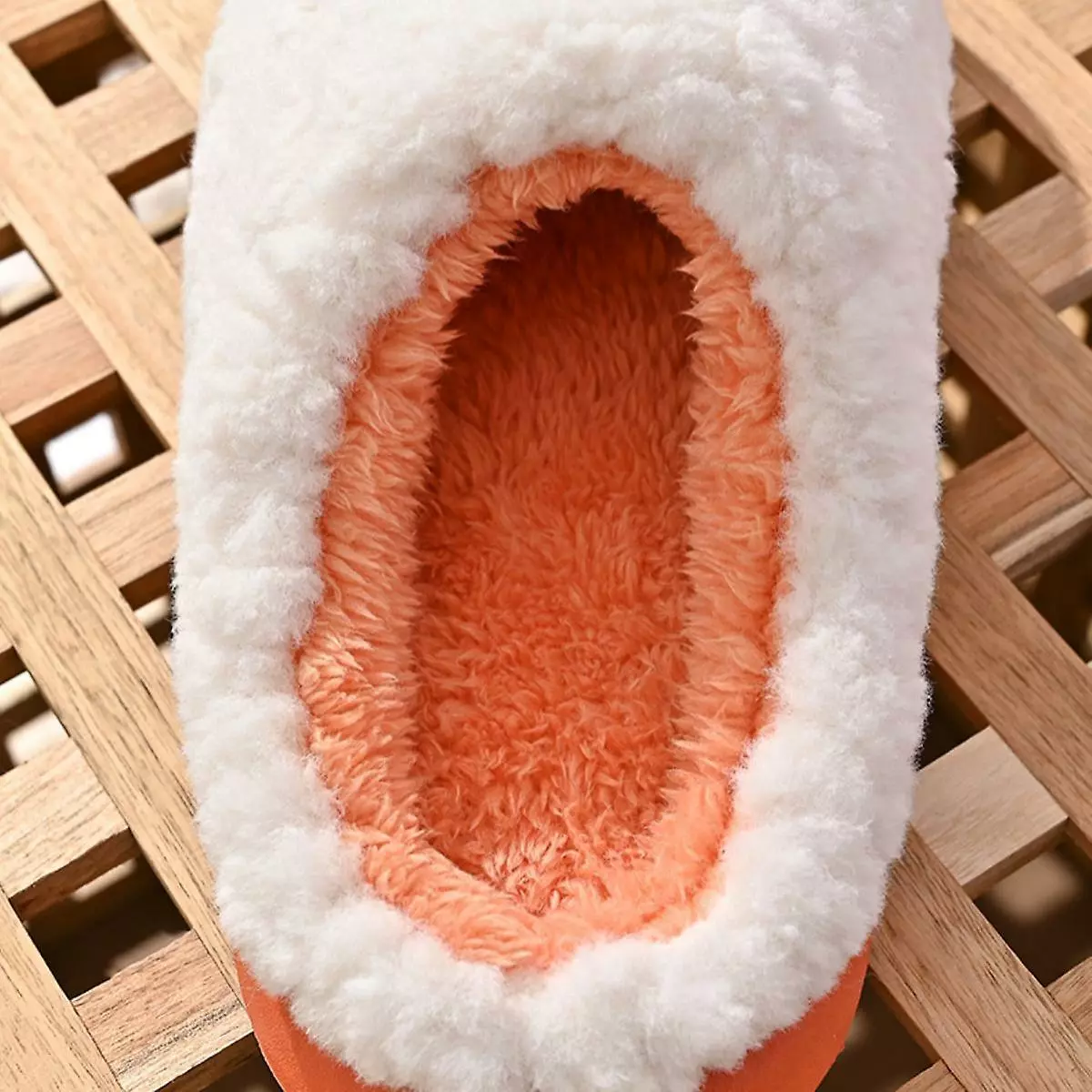 Slippers Women Men Fur Lined Winter Garden Shoes Warm House Slippers Indoor Outdoor7.5-8 - Image 2