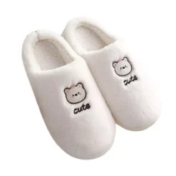 Cute Slippers, Winter Spring Warm Shoes, Lovely Women Girls Home Floor Soft Slippers Female6.5-7