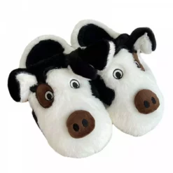 Women's Cute Animal Slippers Warm Memory Foam Winter Slippers Soft Fleece Plush House Slippers Indoor Outdoor8-8.5