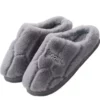 Women's Warm Cotton Memory Foam Slippers Soft Yarn House Slippers With Anti Slip Sole7-7.5