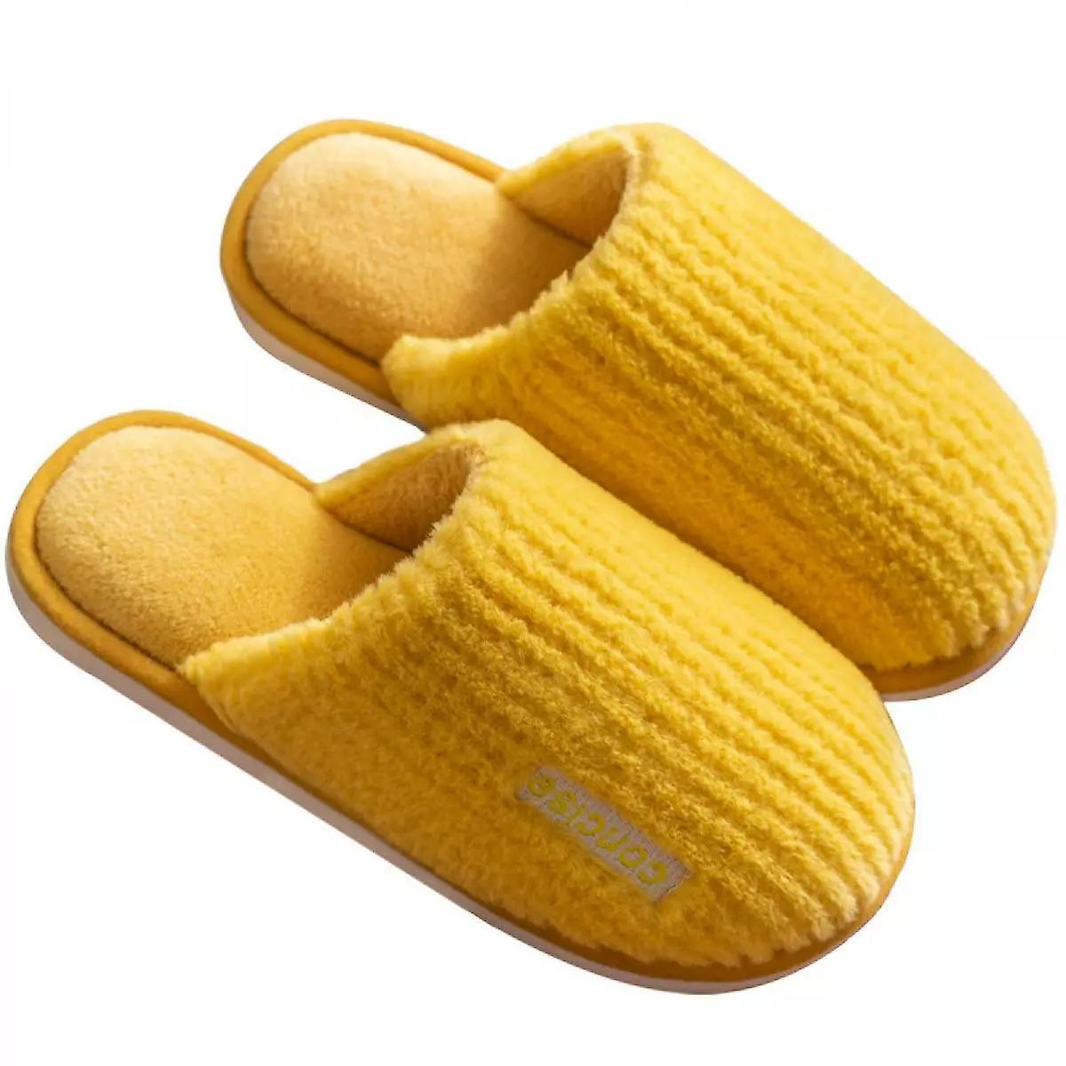 Slippers For Womens Warm Memory Foam Anti-slip House Shoes Comfortable Cotton Slippers Home Bedroom7.5-8