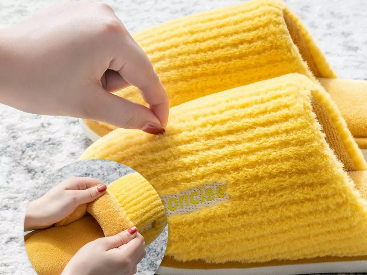 Slippers For Womens Warm Memory Foam Anti-slip House Shoes Comfortable Cotton Slippers Home Bedroom7.5-8 - Image 2