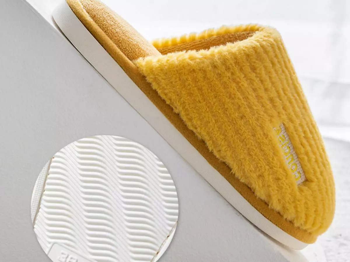 Slippers For Womens Warm Memory Foam Anti-slip House Shoes Comfortable Cotton Slippers Home Bedroom7.5-8 - Image 4