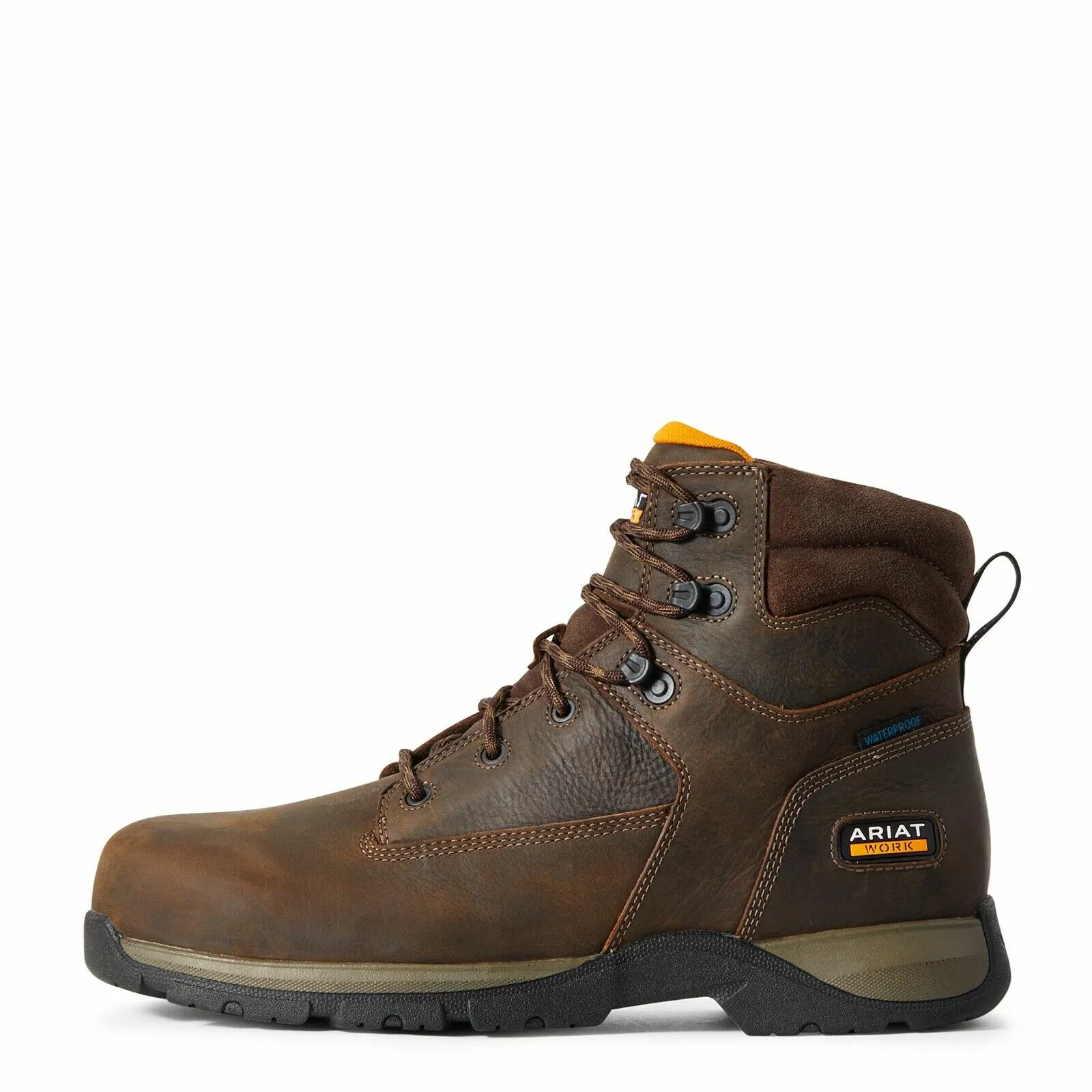 Ariat® Men's Edge LTE 6" H2O Composite Toe Lace-Up Work Boots 10029029 - Image 4