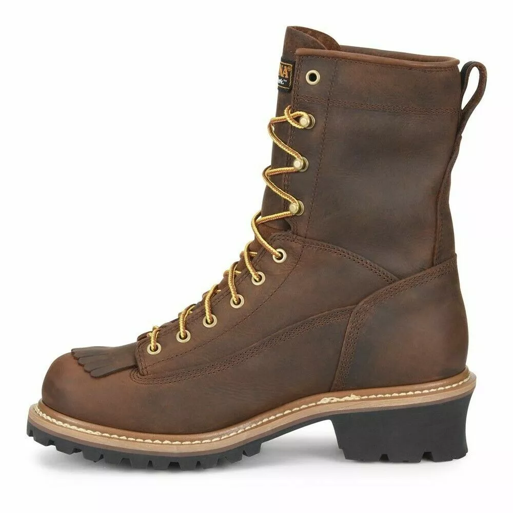 Carolina® Men's Spruce Logger 8" Waterproof Work Boots CA8824 - Image 5