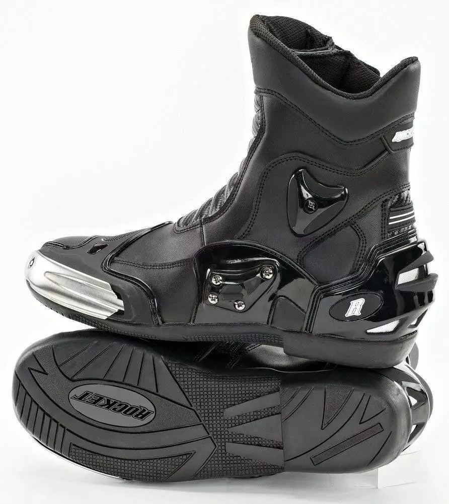 Joe Rocket Superstreet Men's Black Leather Boots - Image 3