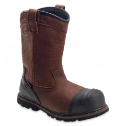 Avenger Men's Wellington Carbon Safety Toe Brown Work Boots A7876