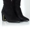 Bay Black Suede Ankle Boots