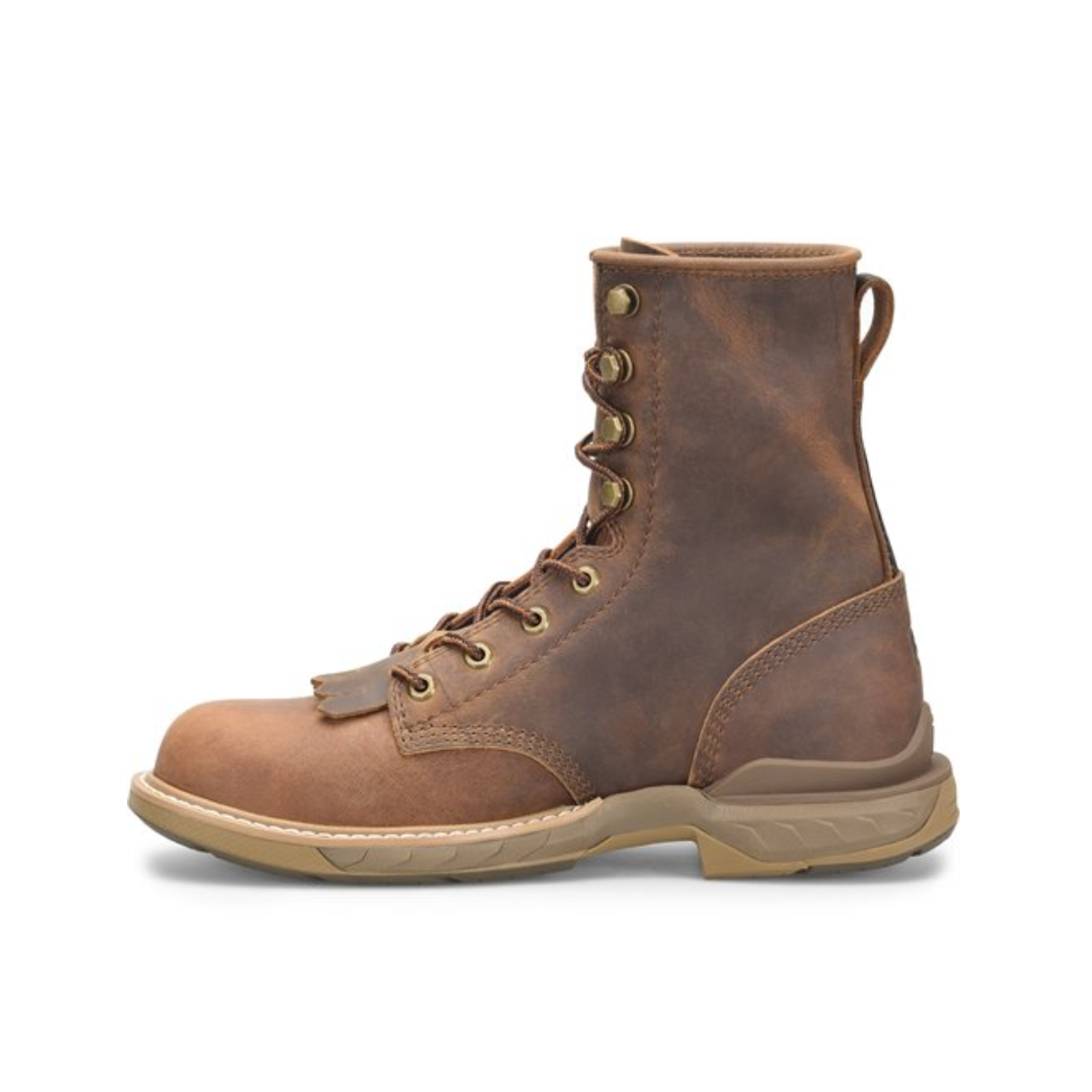Double H® Men's 8" U Toe Lacer Raid Composite Toe Brown Work Boots DH5393 - Image 4
