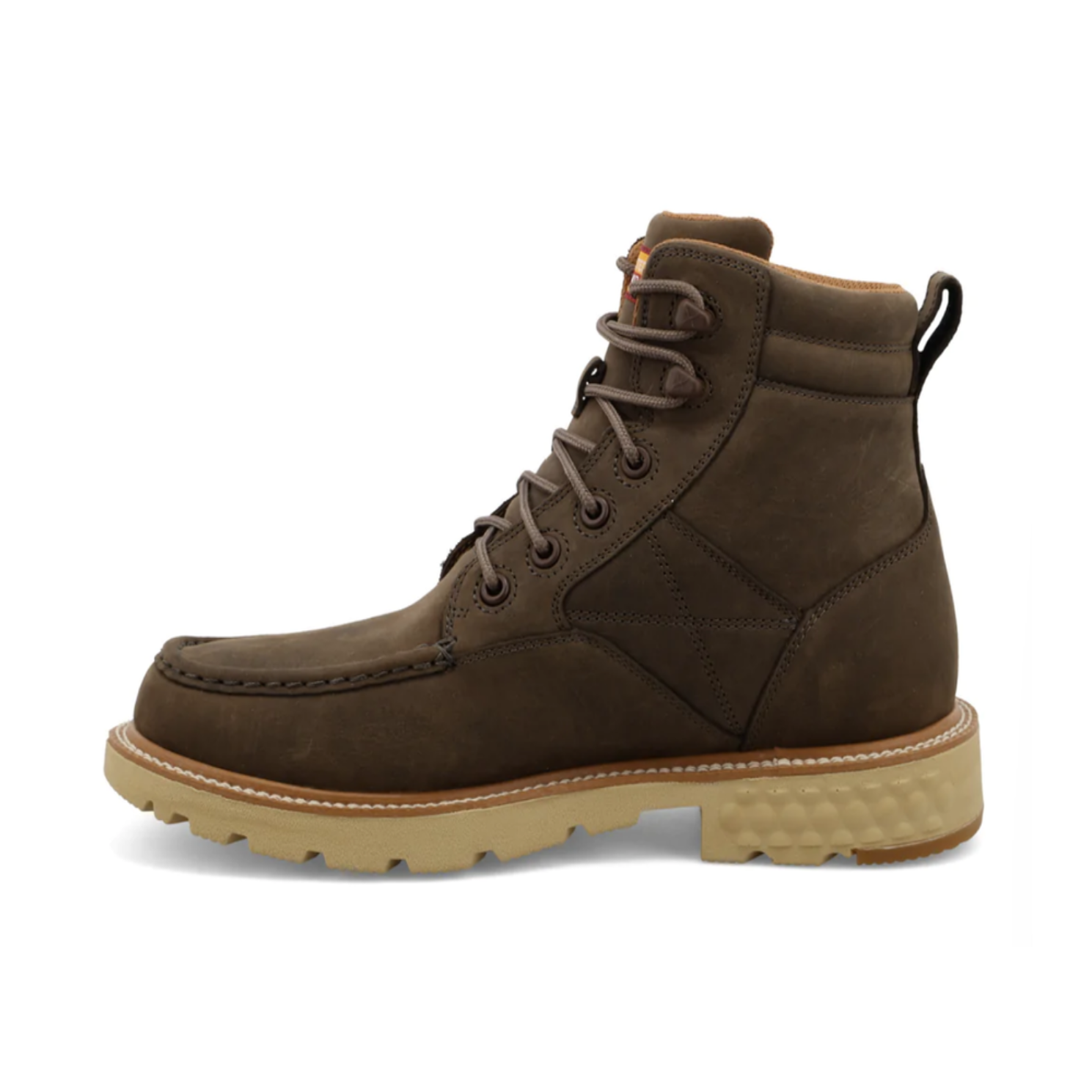 Twisted X® Men's 6" Shitake Brown Waterproof Work Boots MXCW004 - Image 4