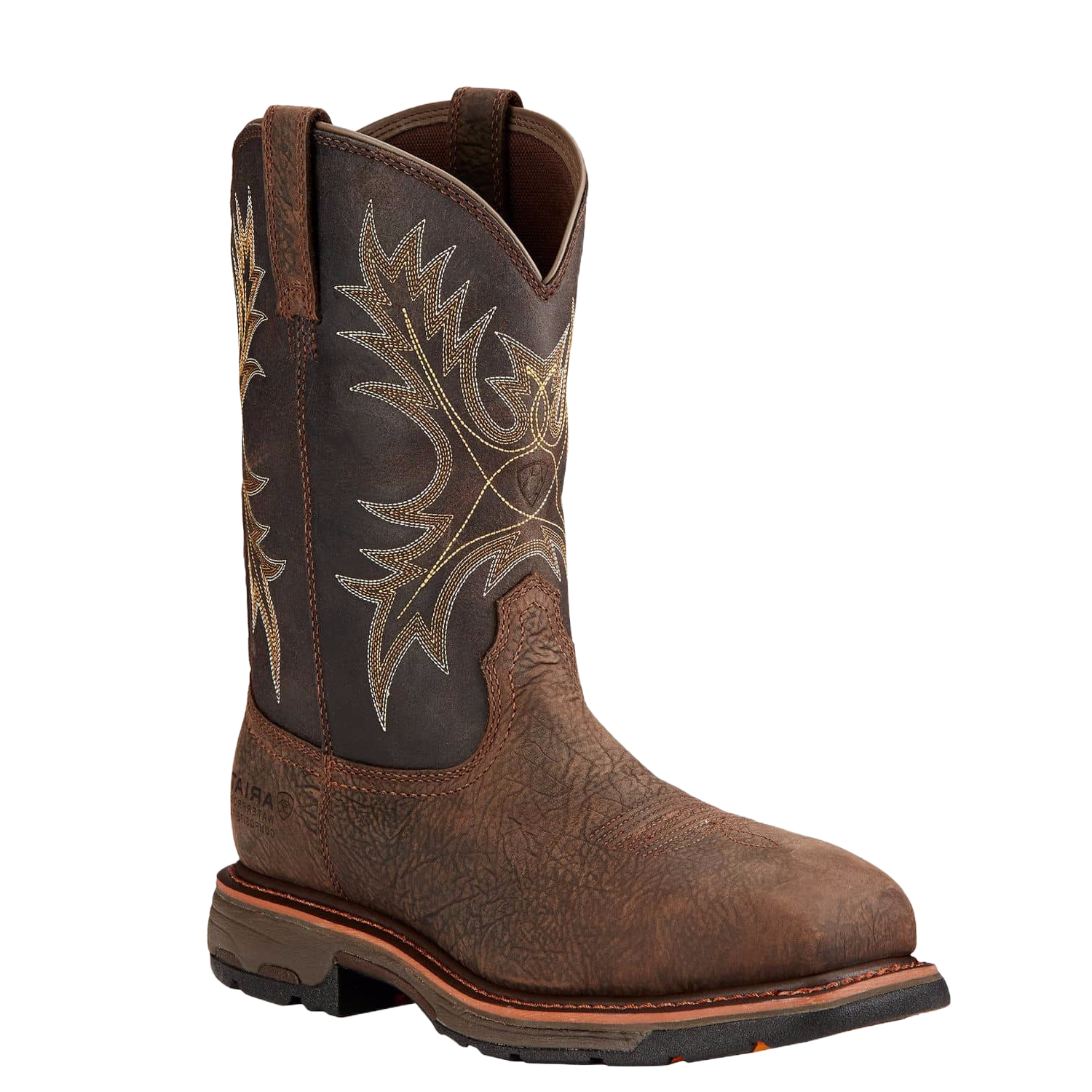 Ariat Men's Workhog H2O Wide Square Comp Toe Bruin Work Boots 10017420