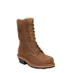 Chippewa Men's Thunderstruck Waterproof Tan Lace Up Work Boots TH1030