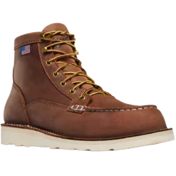 Danner Men's Bull Run Moc Toe 6" Tobacco Work Boots 15573