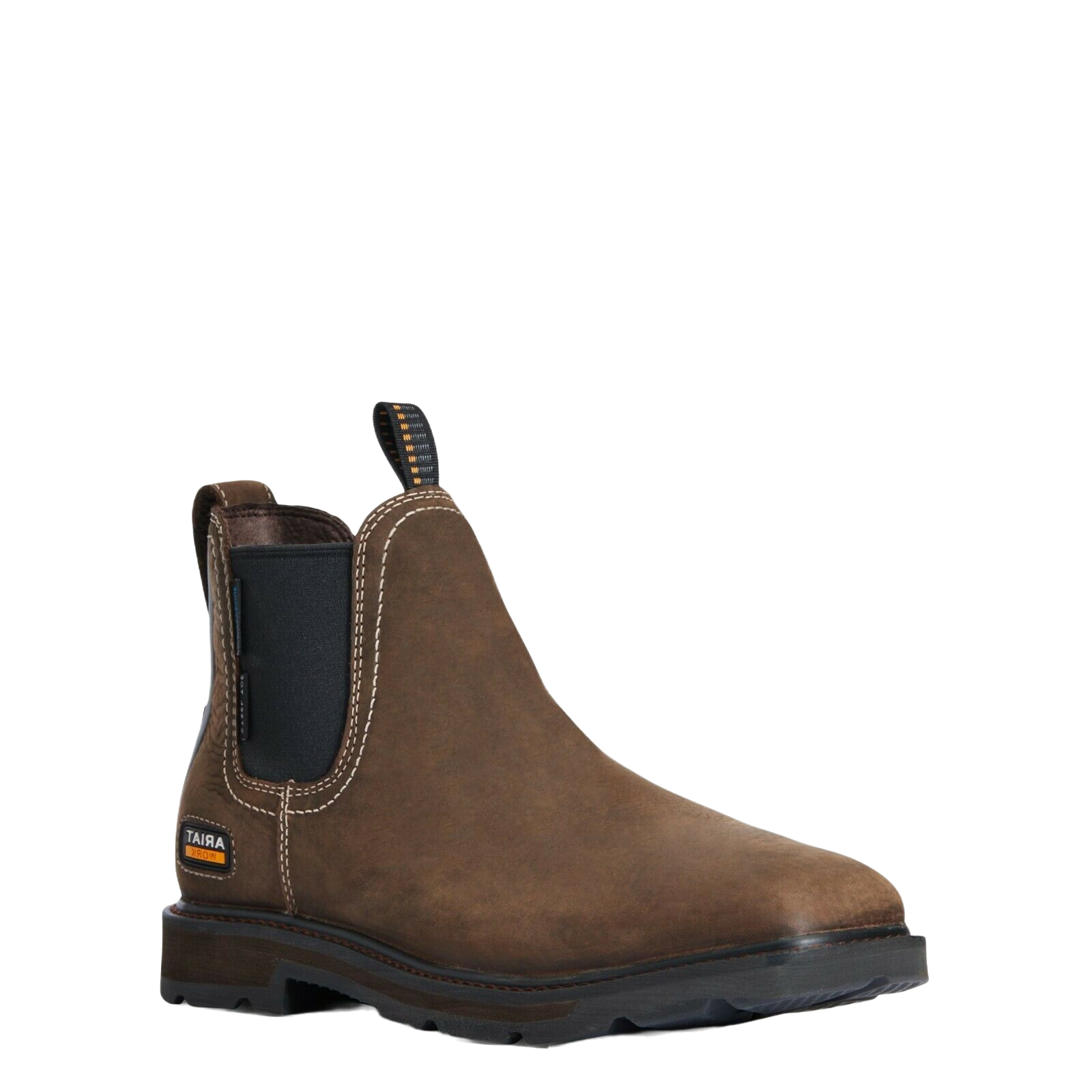 Ariat® Men's Brown Groundbreaker Chelsea Steel Toe Work Boots 10034148