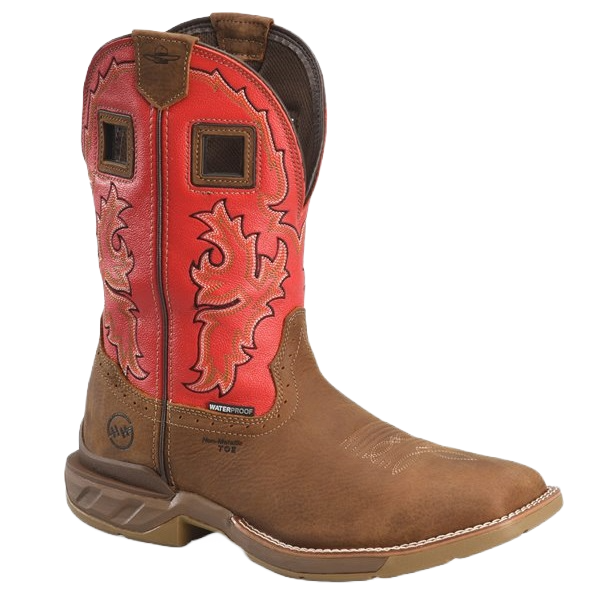 Double H Men's Henly Red Composite Square Toe Work Boots DH5358