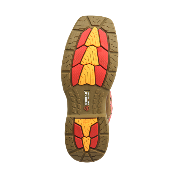 Double H Men's Henly Red Composite Square Toe Work Boots DH5358 - Image 2