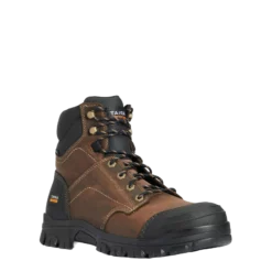 Ariat® Men's Treadfast 6" Steel Toe Brown Leather Work Boots 10034671