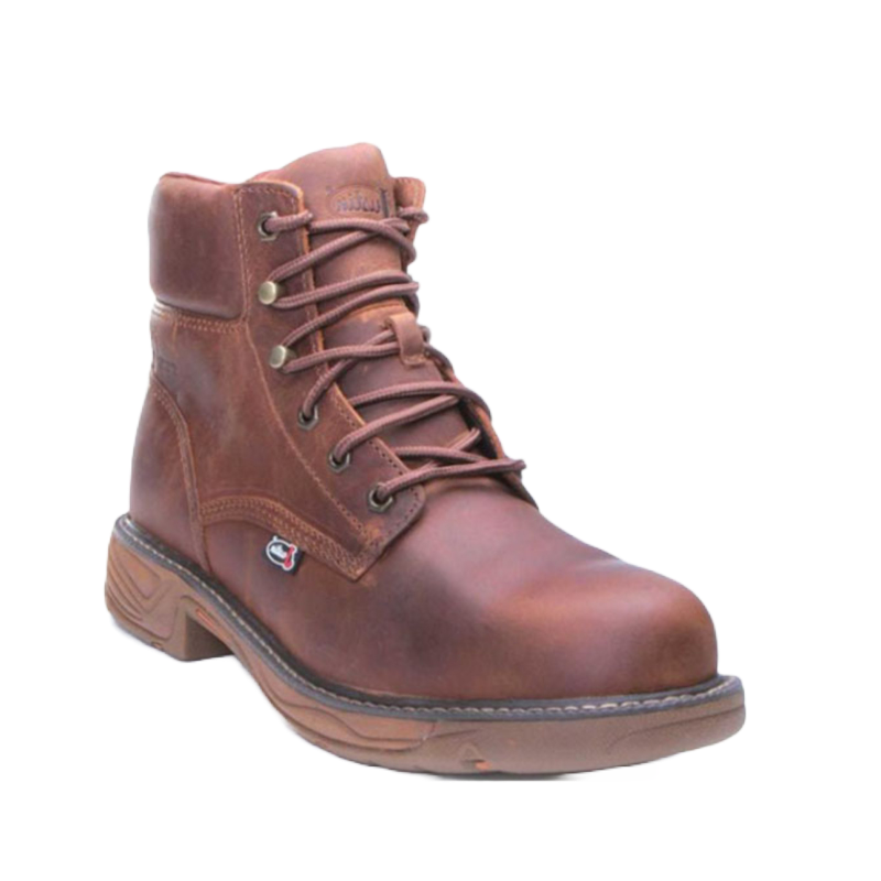 Justin Men's Rush Brown Nano Composite Toe Work Boots SE466