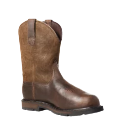 Ariat Mens Groundbreaker Met Guard Brown Steel Toe Work Boots 10036107