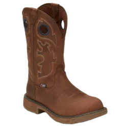 Justin Men's Rush Brown Round Toe Work Boots SE4332