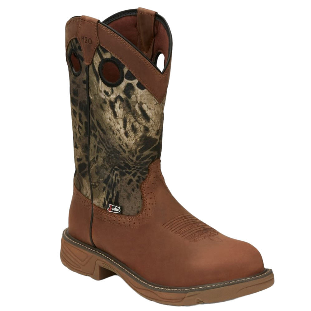 Justin Men's Rush Brown Round Toe Work Boots SE4318