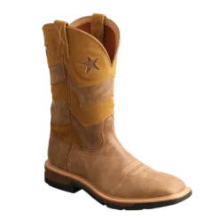 Twisted X® Men's Bomber & Bomber Brown Square Toe Work Boots MXB0009