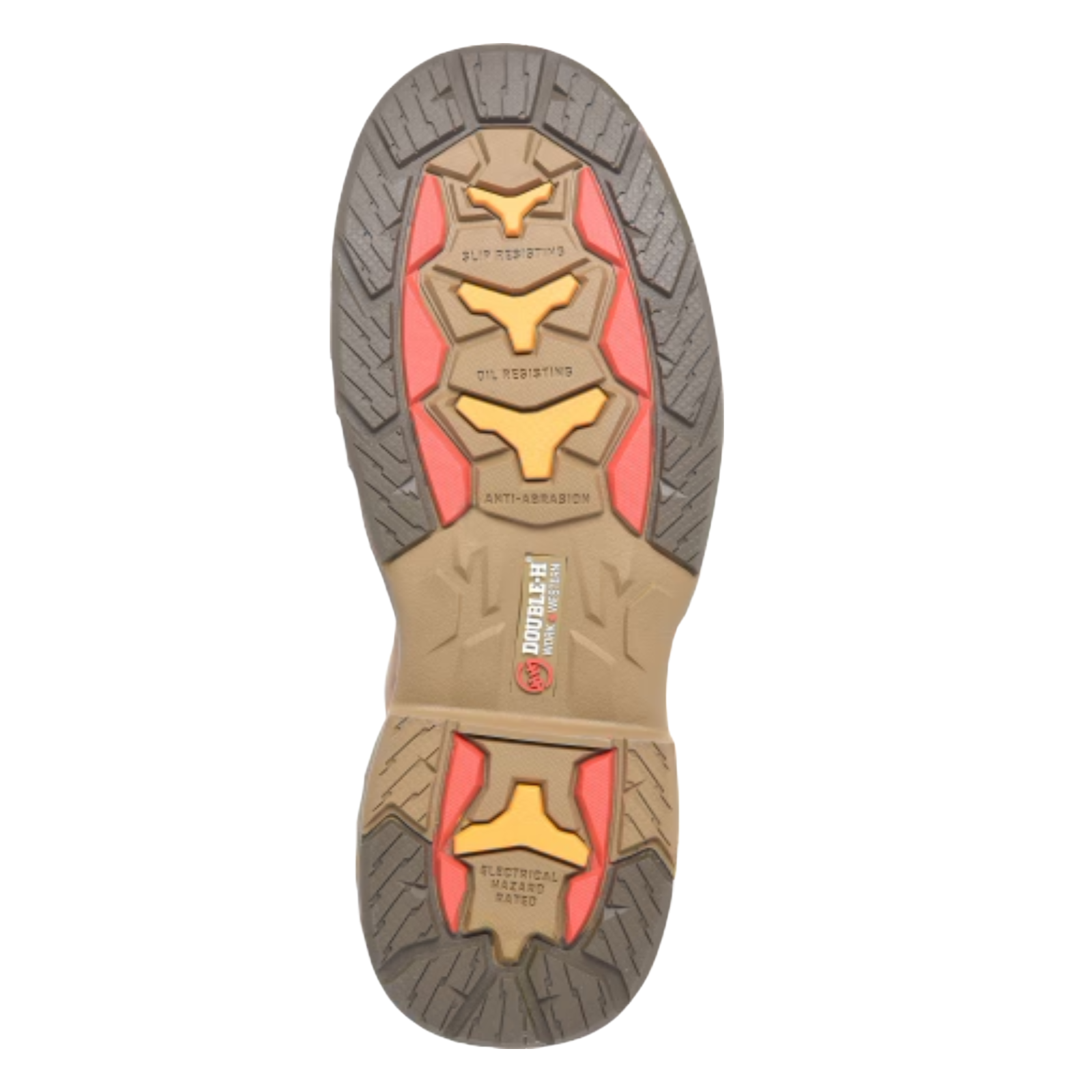 Double H® Men's 8" U Toe Lacer Medium Brown Work Boots DH5394 - Image 2