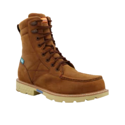Twisted X Men's Distressed Saddle Waterproof Tan Work Boots MXCNW03