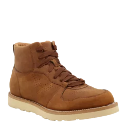 Wrangler Men's 6" Lace-Up Rugged Brown Wedge Work Boots KMQ0004