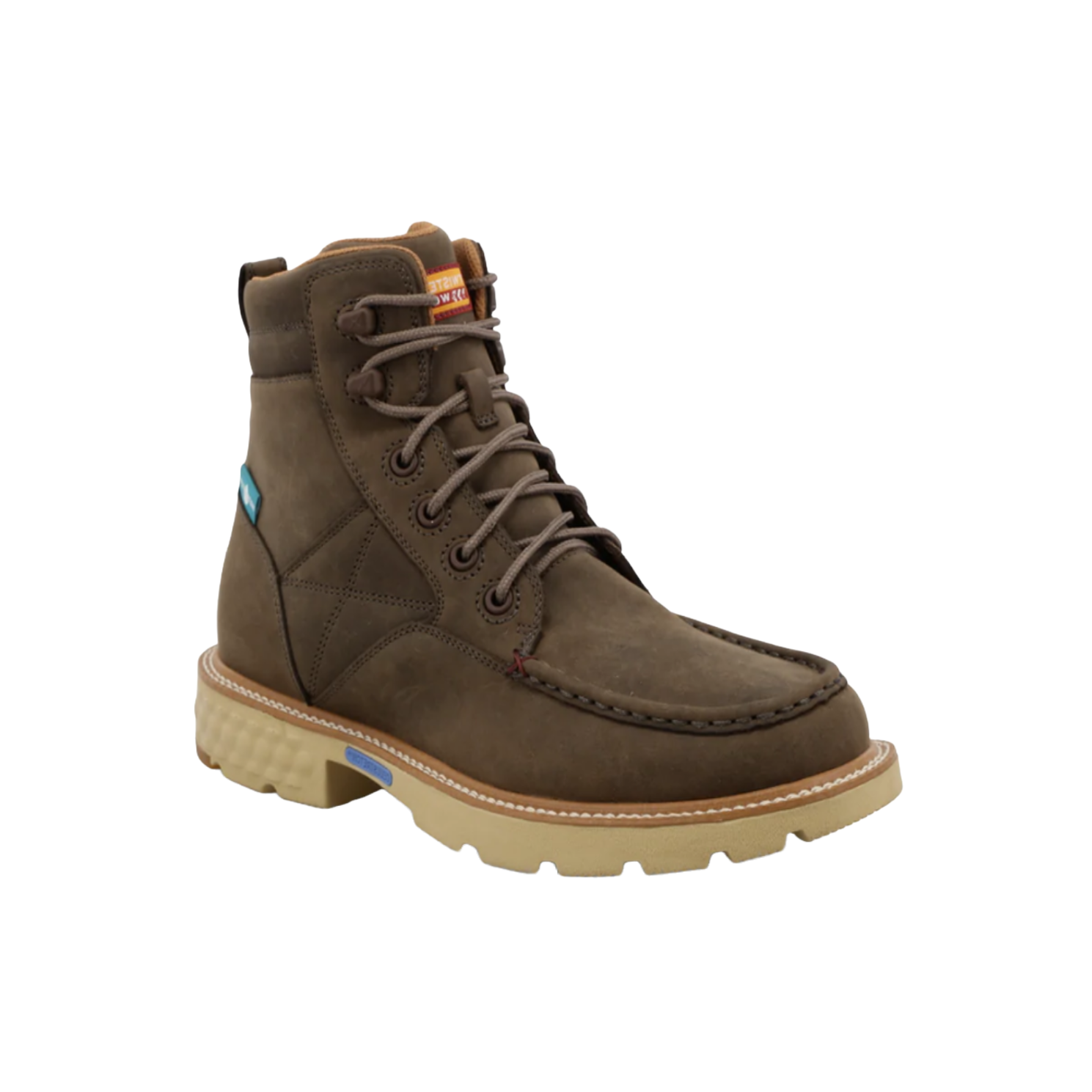 Twisted X® Men's 6" Shitake Brown Waterproof Work Boots MXCW004