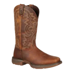 Durango® Men's 12" Western Brown Square Toe Work Boots DB4343