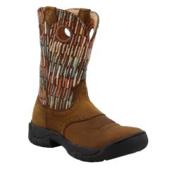Twisted X® Ladies 9" All Around Multi-Color Brown Work Boots WAB0013